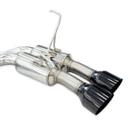 Invidia R400 Cat Back Exhaust - Straight Cut Black Stainless Tips - Subaru WRX VB 22+ (Sedan) - Revzone