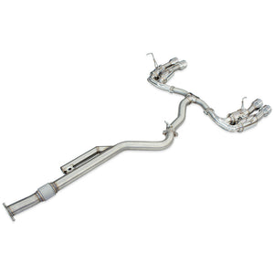 Invidia R400 Cat Back Exhaust - Straight Cut Polished Stainless Tips - Subaru WRX VB 22+ (Sedan)