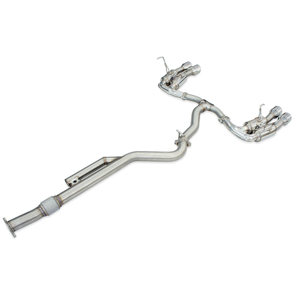 Invidia R400 Cat Back Exhaust - Straight Cut Polished Stainless Tips - Subaru WRX VB 22+ (Sedan) - Revzone