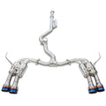 Invidia R400 Cat Back Exhaust - Straight Cut Titanium Blue Tips - Subaru WRX VB 22+ (Sedan) - Revzone