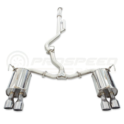 Invidia Q300 Cat Back Exhaust - Rolled Polished Stainless Tips - Subaru WRX VB 22+ (Sedan)