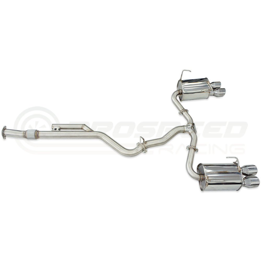 Invidia Q300 Cat Back Exhaust - Rolled Polished Stainless Tips - Subaru WRX VB 22+ (Sedan) - Revzone