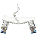 Invidia Q300 Cat Back Exhaust - Rolled Titanium Blue Tips - Subaru WRX VB 22+ (Sedan) - Revzone
