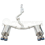 Invidia Q300 Cat Back Exhaust - Rolled Titanium Blue Tips - Subaru WRX VB 22+ (Sedan) - Revzone