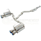 Invidia Q300 Cat Back Exhaust - Rolled Titanium Blue Tips - Subaru WRX VB 22+ (Sedan) - Revzone