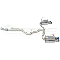 Invidia Q300 Cat Back Exhaust - Rolled Titanium Blue Tips - Subaru WRX VB 22+ (Sedan) - Revzone