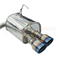 Invidia Q300 Cat Back Exhaust - Rolled Titanium Blue Tips - Subaru WRX VB 22+ (Sedan) - Revzone