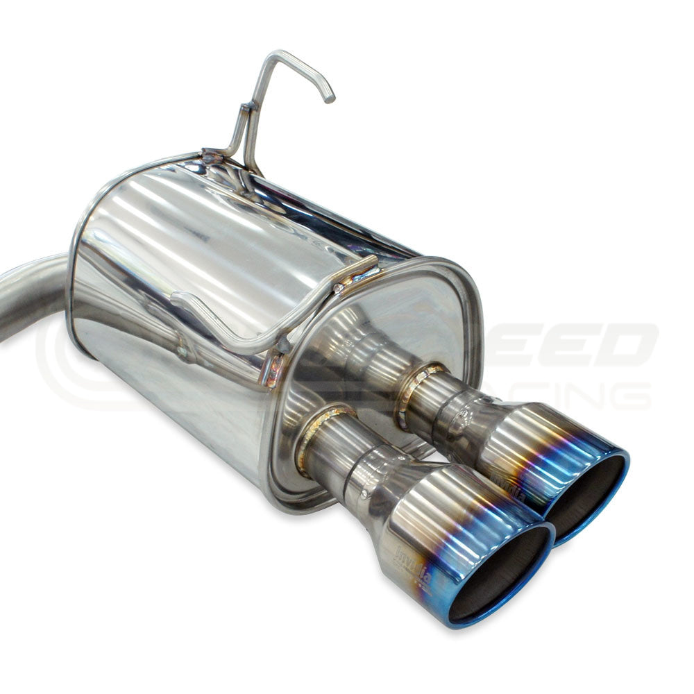 Invidia Q300 Cat Back Exhaust - Rolled Titanium Blue Tips - Subaru WRX VB 22+ (Sedan) - Revzone
