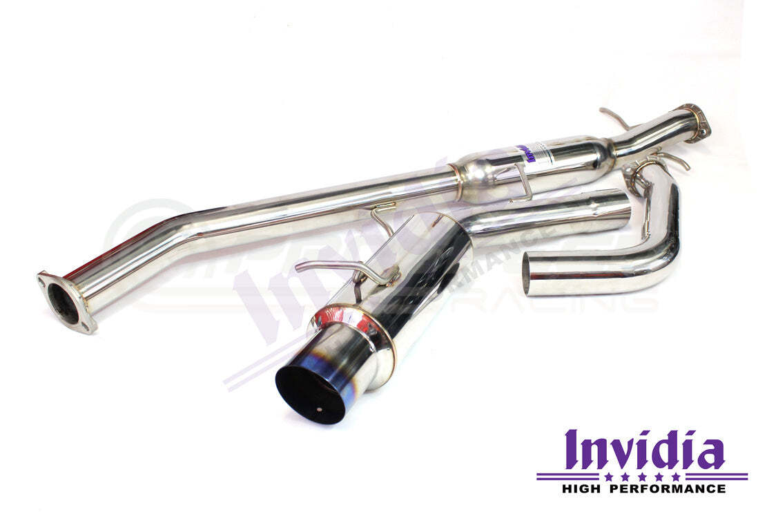 Invidia N1 Cat Back Exhaust - Mitsubishi Evo 4-6 CP9A (Inc TME) - Revzone