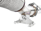 Integrated Engineering Cast Catted Down Pipe - Audi S3 8V/TT, TTS 8S/Golf R Mk7, Mk7.5