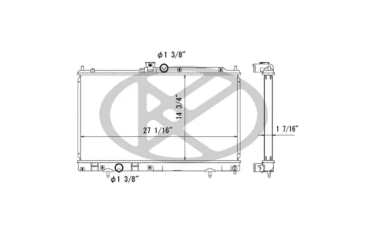 Koyo Performance Radiator - Mitsubishi Lancer Evolution VIII / IX CT9A - HH031610 - Koyo - Revzone