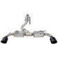 Invidia N2 O2 Housing Back Exhaust - Straight Cut Black Stainless Tips - Toyota Yaris GR XPA16R