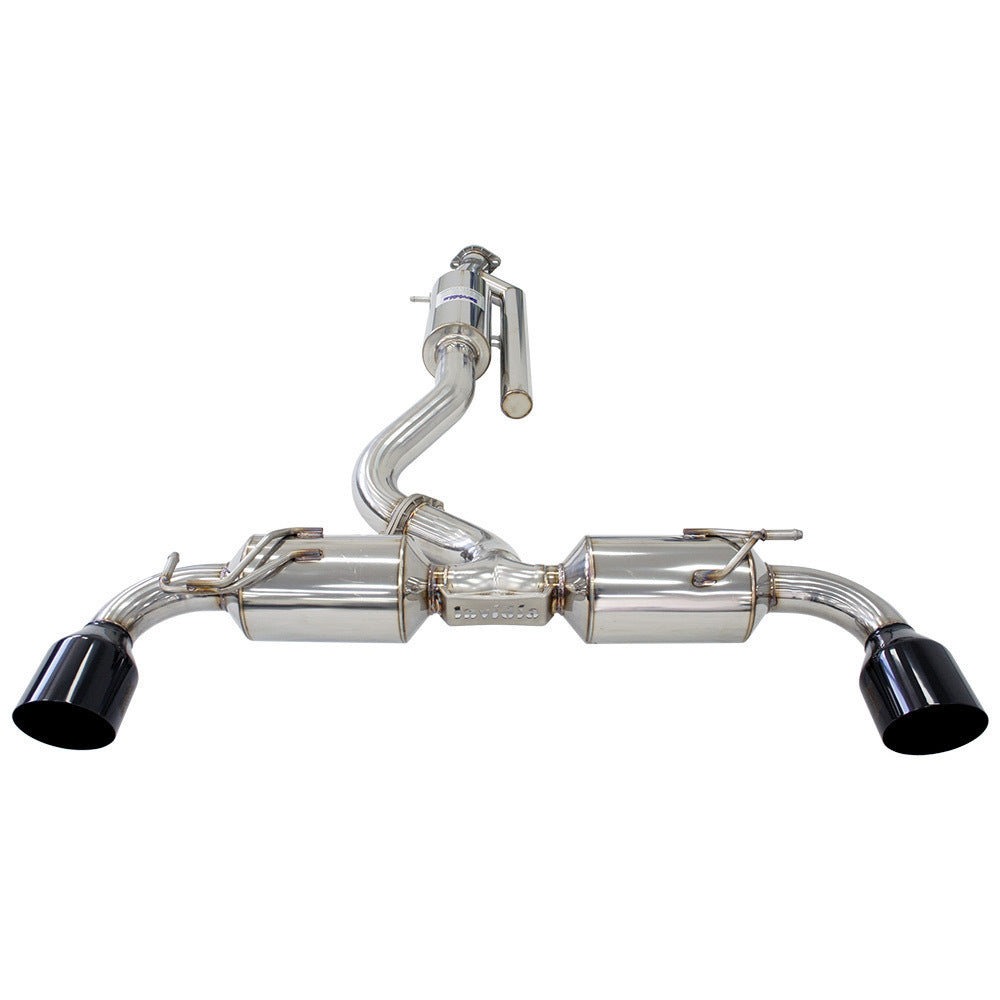 Invidia N2 O2 Housing Back Exhaust - Straight Cut Black Stainless Tips - Toyota Yaris GR XPA16R - Revzone