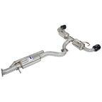 Invidia N2 O2 Housing Back Exhaust - Straight Cut Black Stainless Tips - Toyota Yaris GR XPA16R - Revzone