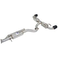 Invidia N2 O2 Housing Back Exhaust - Straight Cut Black Stainless Tips - Toyota Yaris GR XPA16R - Revzone