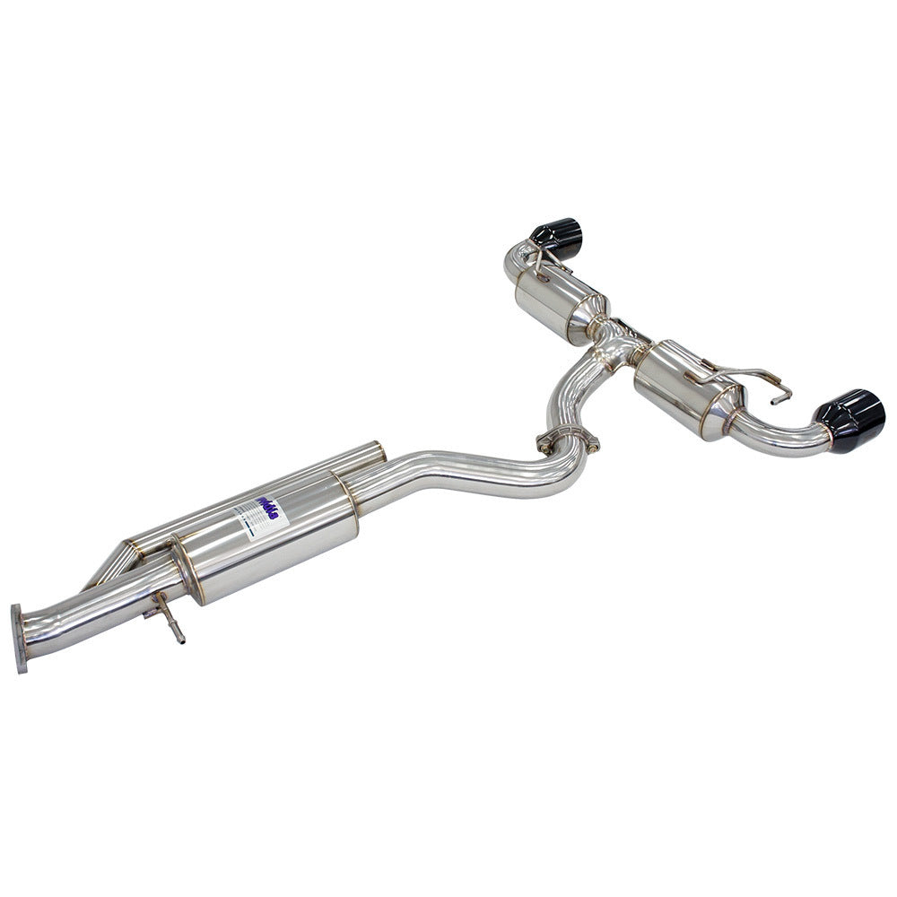 Invidia N2 O2 Housing Back Exhaust - Straight Cut Black Stainless Tips - Toyota Yaris GR XPA16R - Revzone