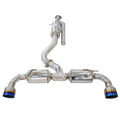 Invidia N2 O2 Housing Back Exhaust - Straight Cut Titanium Blue Tips - Toyota Yaris GR XPA16R - Revzone