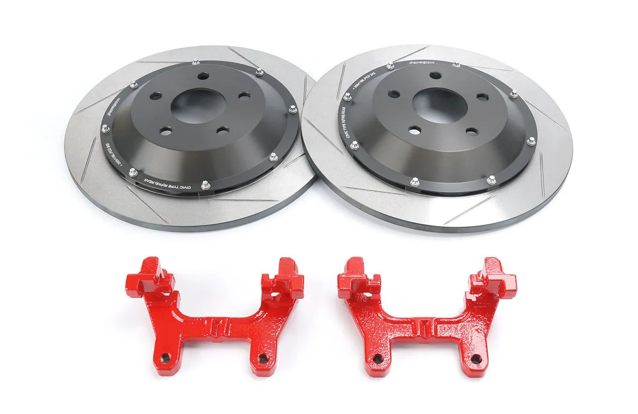 Paragon 2-piece Rotors Rear Pair 350x11mm - Honda Civic Type R FK8 / FL5 - Larger Rotor - Revzone