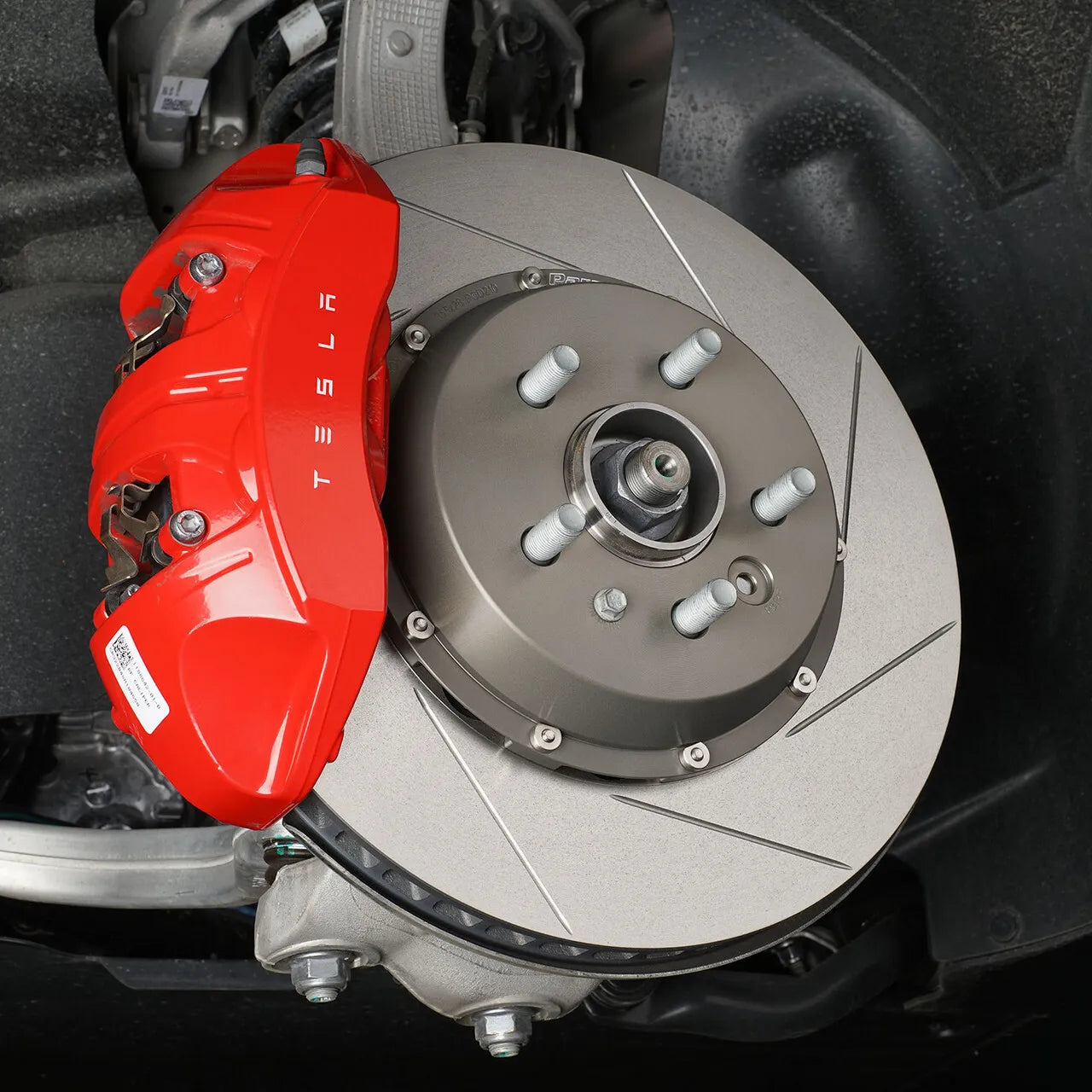 Paragon 2-piece Rotors Front Pair 355mm x 28mm Tesla Model 3 AWD Performance / Model Y - Revzone