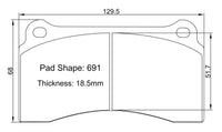 Paragon Pads P3 suit Nissan R35 Rear Street - Revzone
