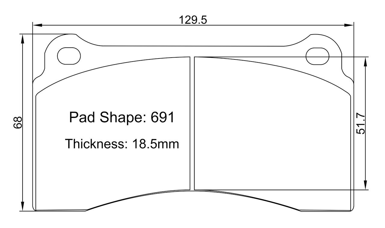 Paragon Pads P3 suit Nissan R35 Rear Street - Revzone