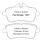 Paragon Brake Pads R7 PBP1381 suit Mercedes CLA45 C117, A45 AMG W176