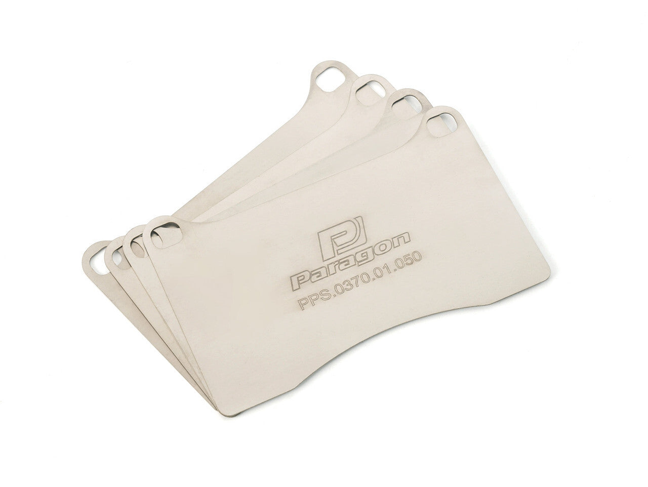 Paragon PPS370 Titanium Brake Pad Shims (Suit Brembo 4 pot STI, Civic Type R) - Revzone