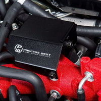 Process West Boost Solenoid Cover Black for Subaru STI 08-21 [PWED01B] - Revzone