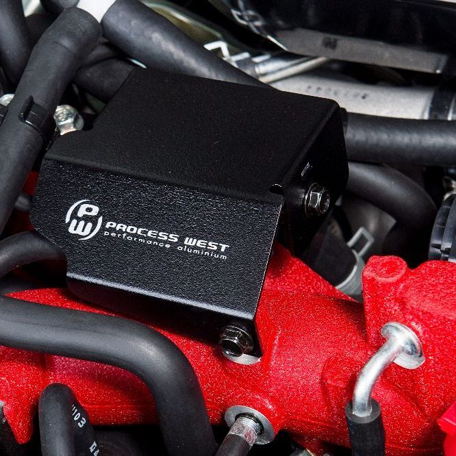 Process West Boost Solenoid Cover Black for Subaru STI 08-21 [PWED01B] - Revzone