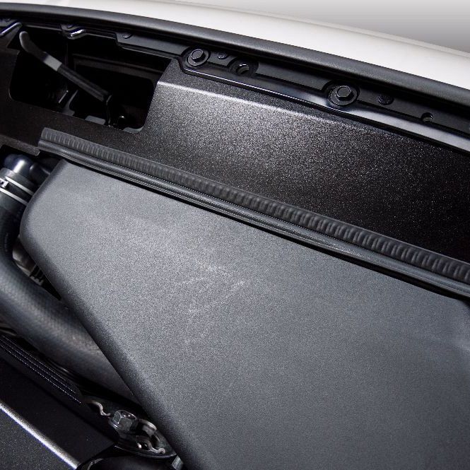 Process West Radiator Cover Black for Subaru WRX/STI VA 15-21 (w/OEM Intake Chute) [PWED03B] - Revzone