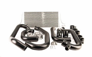 Process West Front Mount Intercooler Kit w/Silver Core, Black Piping for Subaru WRX/STI GC8 97-00 [PWFMIC01]