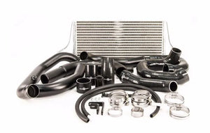 Process West Front Mount Intercooler Kit w/Silver Core, Black Piping for Subaru STI 08-14 [PWFMIC03]