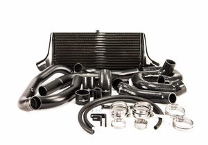 Process West Front Mount Intercooler Kit w/Black Core, Black Piping for Subaru STI 08-14 [PWFMIC03B]