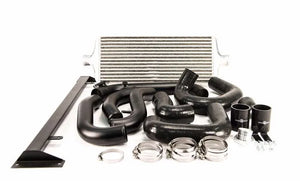 Process West Front Mount Intercooler Kit w/Silver Core, Black Piping for Subaru WRX 08-14 [PWFMIC04]