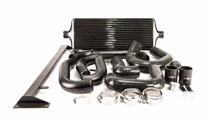 Process West Front Mount Intercooler Kit w/Black Core, Black Piping for Subaru WRX 08-14 [PWFMIC04B] - Revzone