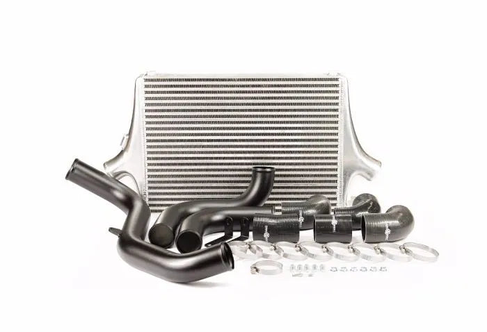 Process West Front Mount Intercooler Kit w/Silver Core, Black Piping for Ford Focus ST Mk3 LW/LZ [PWFMIC05]