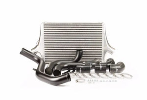 Process West Front Mount Intercooler Kit w/Silver Core, Black Piping for Ford Focus ST Mk3 LW/LZ [PWFMIC05]