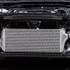 Process West Front Mount Intercooler Kit w/Silver Core, Black Piping for Subaru WRX VA 15-21 [PWFMIC07] - Revzone