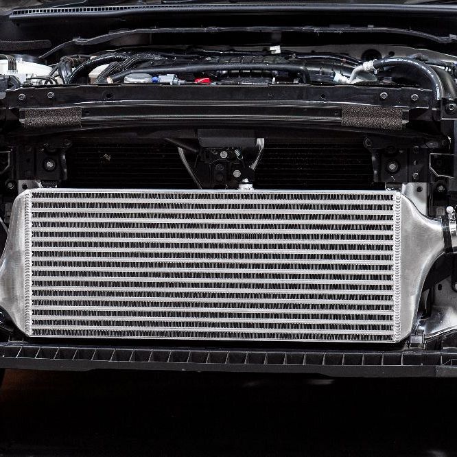 Process West Front Mount Intercooler Kit w/Silver Core, Black Piping for Subaru WRX VA 15-21 [PWFMIC07] - Revzone