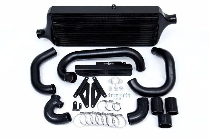 Process West Front Mount Intercooler Kit w/Black Core, Black Piping for Subaru WRX VA 15-21 [PWFMIC07B] - Revzone