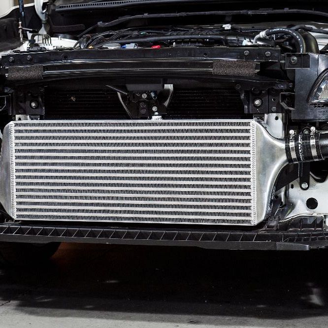 Process West Front Mount Intercooler Kit w/Silver Core, Black Piping for Subaru WRX VA 15-21 [PWFMIC07] - Revzone