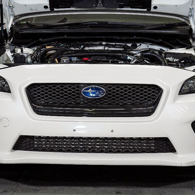 Process West Front Mount Intercooler Kit w/Silver Core, Black Piping for Subaru WRX VA 15-21 [PWFMIC07] - Revzone