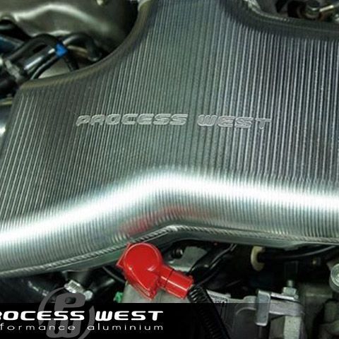 Process West Intake Manifold Cable Throttle Stock Orientation (suits Subaru 99-00 WRX/STI) - Black - Revzone