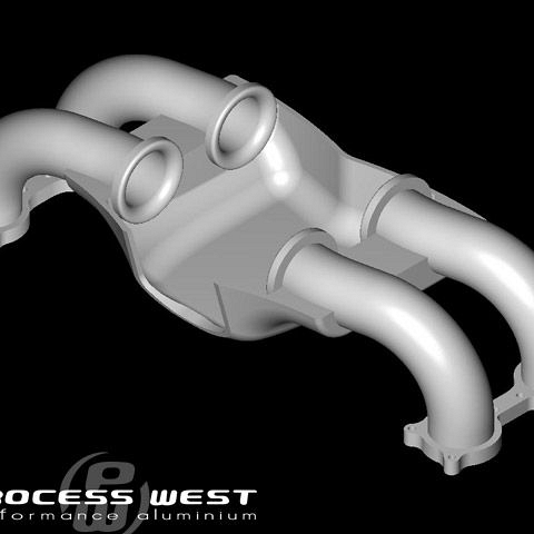 Process West Intake Manifold Cable Throttle Reverse Orientation (suits Subaru 99-00 WRX/STI) - Black - Revzone