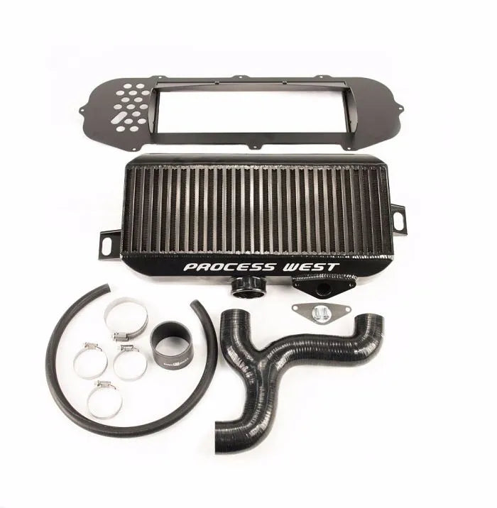 Process West Top Mount Intercooler Kit Black for Subaru WRX 01-02 [PWTMIC03B] - Revzone