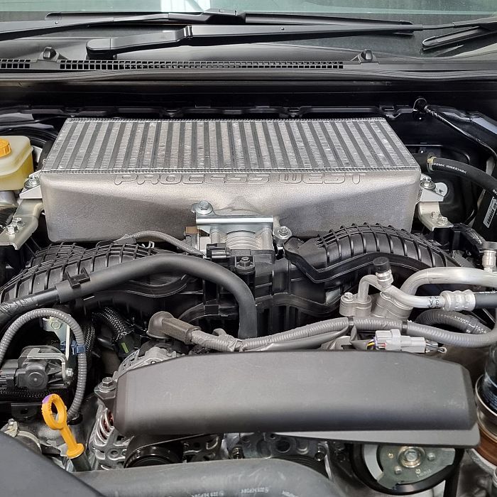 Process West Top Mount Intercooler Kit Raw Finish - Subaru WRX VB/VN 22+