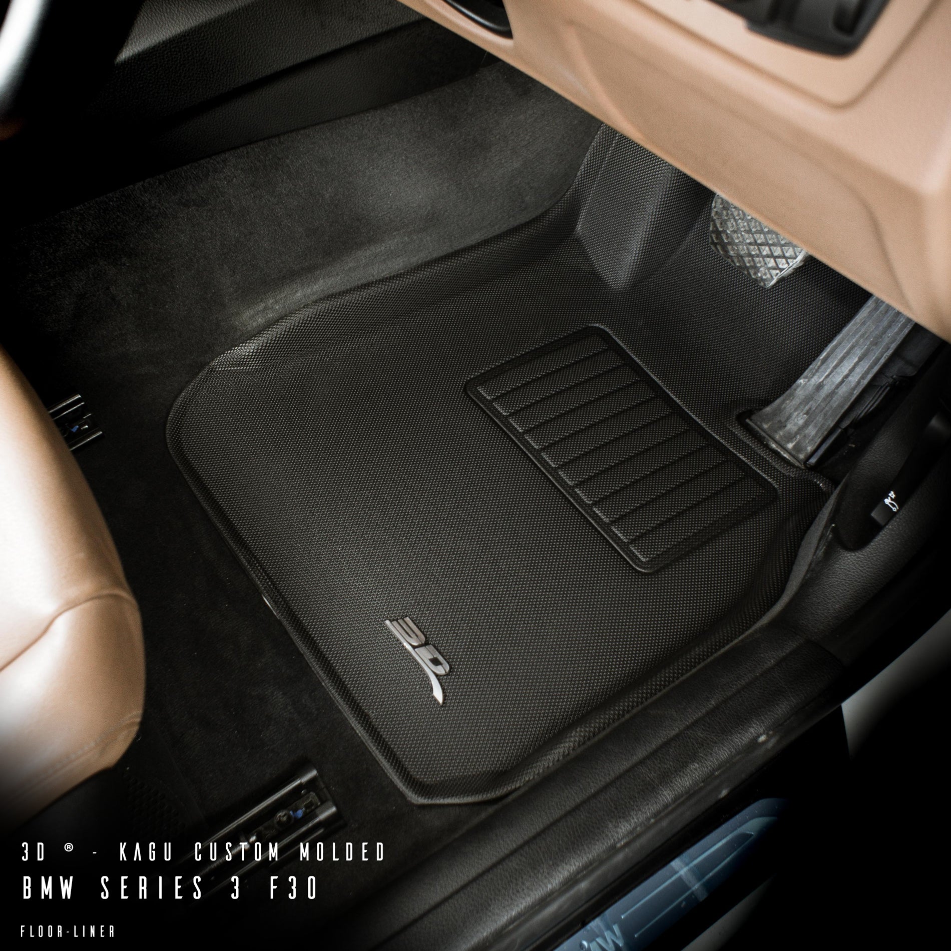Kagu floor liners fitted in the vehicle - 3D MAXpider - Revzone