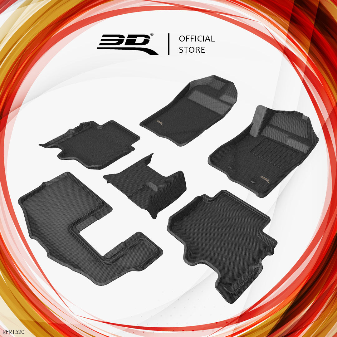 3D MAXpider Kagu all-weather floor liners RFR1520 - Ford Everest U704 - Revzone