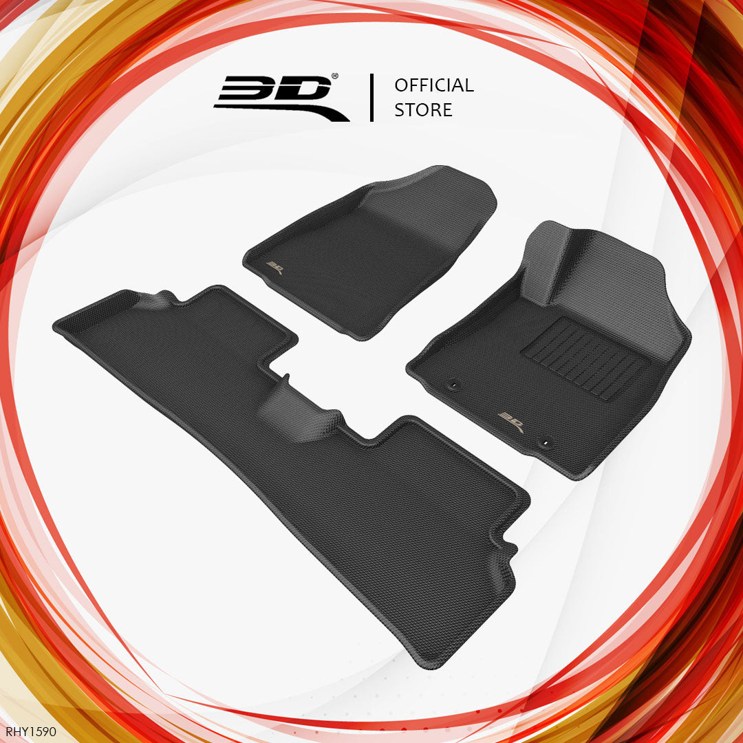 3D MAXpider Kagu all-weather floor liners RHY1590 - Hyundai Kona Electric SX2 - Revzone