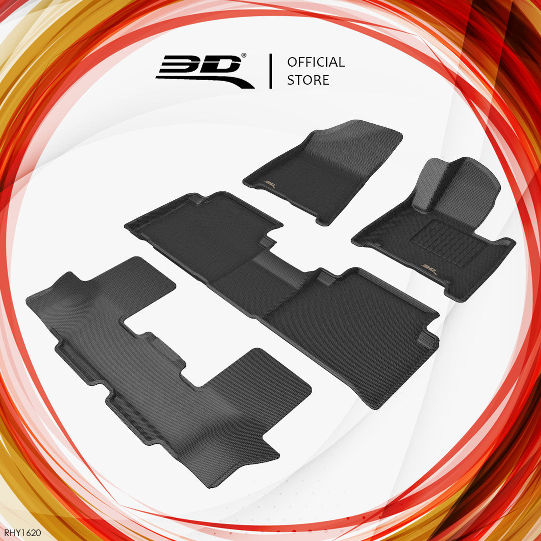 3D MAXpider Kagu all-weather floor liners RHY1620 - Hyundai Santa Fe MX5 - Revzone